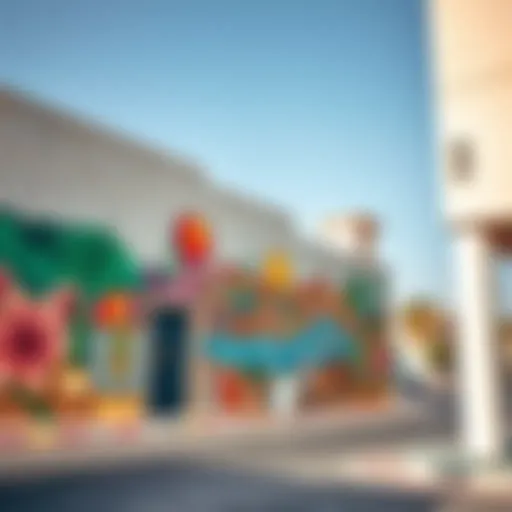 Artistic mural reflecting the vibrant culture of Al Quoz