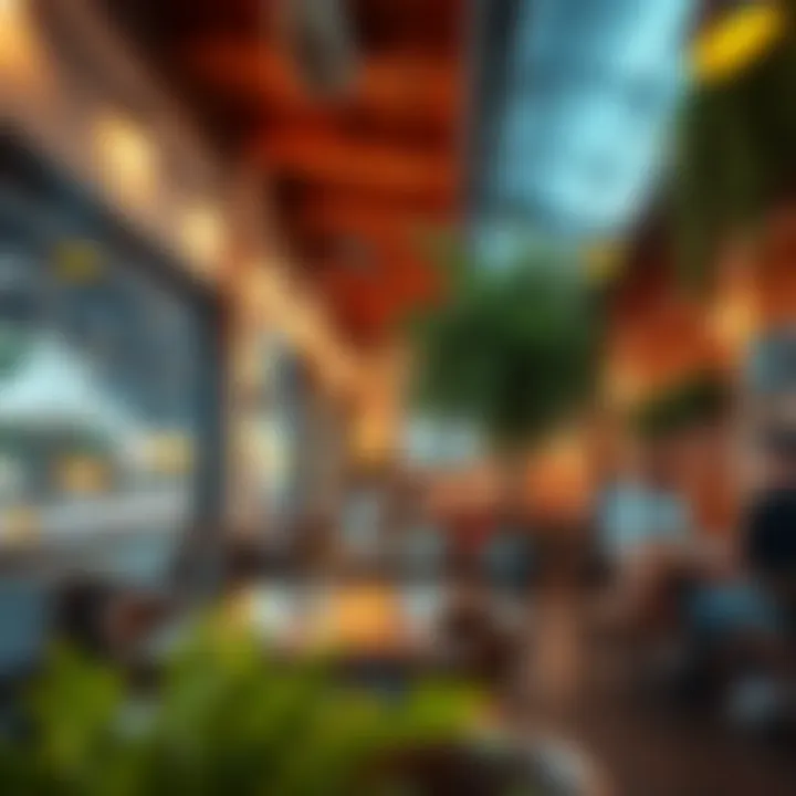 Trendy café scene illustrating the lifestyle in Al Quoz