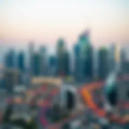 Stunning skyline of Dubai showcasing prime real estate