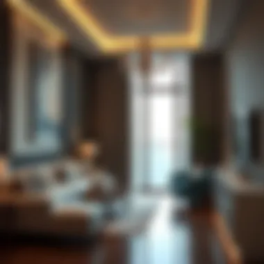 Inside a Luxury Residence: The Dubai Living Experience Representation of a luxury apartment interior in Dubai