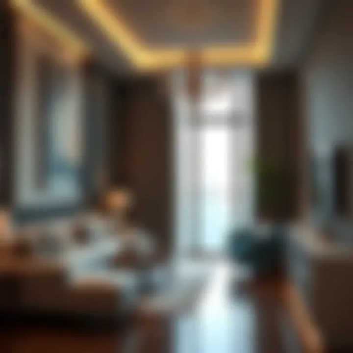 Inside a Luxury Residence: The Dubai Living Experience Representation of a luxury apartment interior in Dubai