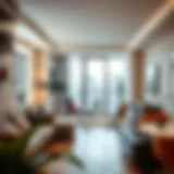 Stylish urban apartment interior showcasing rental potential