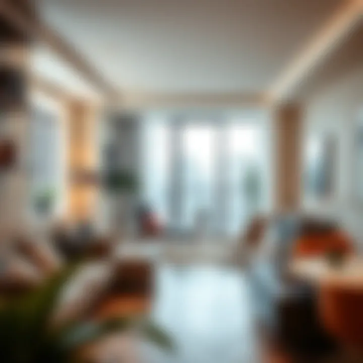 Stylish urban apartment interior showcasing rental potential