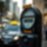 Taxi fare meter in Dubai