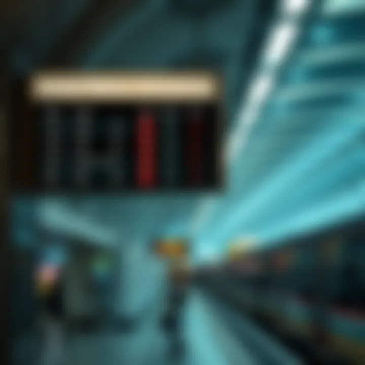 Dubai Metro Schedule Display Board