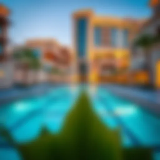 An architectural view of iconic Dubai properties