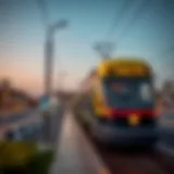 Tram station in Dubai showcasing modern architecture