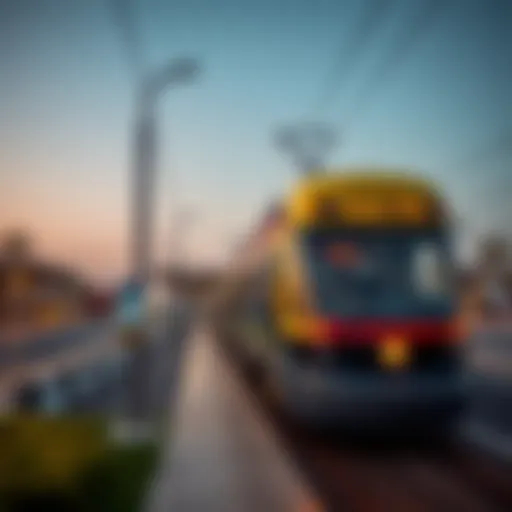 Tram station in Dubai showcasing modern architecture