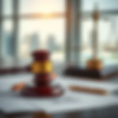 Legal documents and gavel representing labor rights